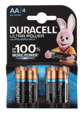 Батарейка Duracell LR6-4BL MX1500 AA (4шт) Ultra Power