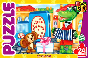 Пазл Astrel Games 02082 Гена и Чебурашка 24