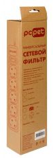 Сетевой фильтр PC PET AP01006-E-GR 1.8м (5 розеток) серый